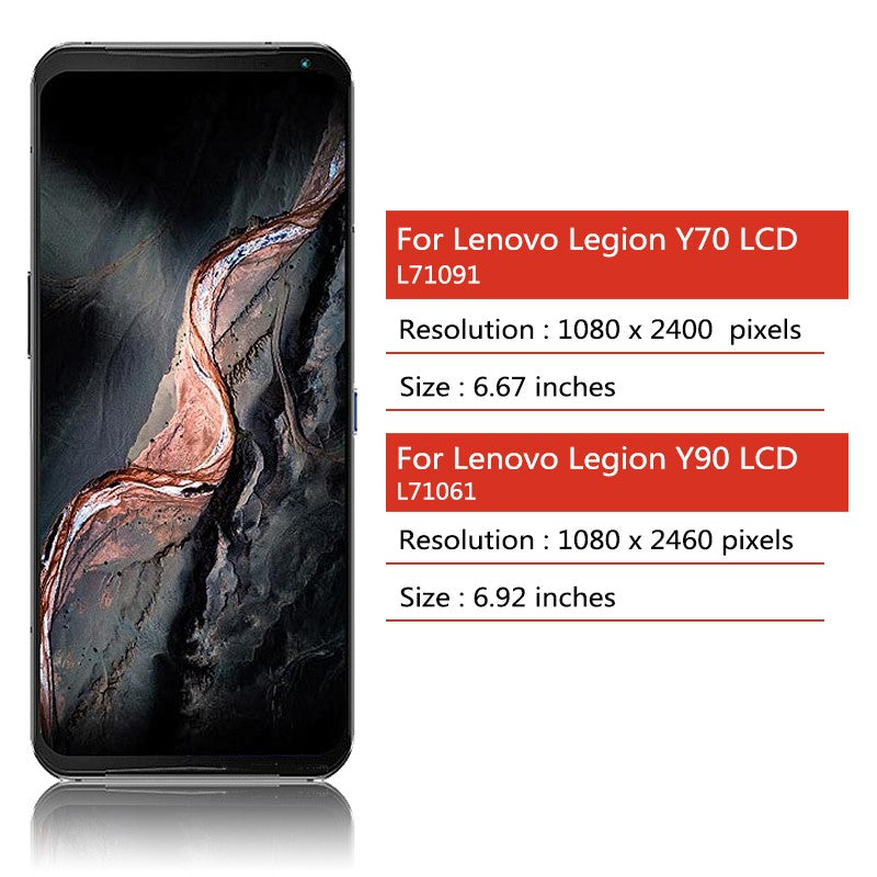 AMOLED para Lenovo Legion Y90 L71061 pantalla LCD MONTAJE DE digitalizador con pantalla táctil para Lenovo Legion LCD Y70 L71091