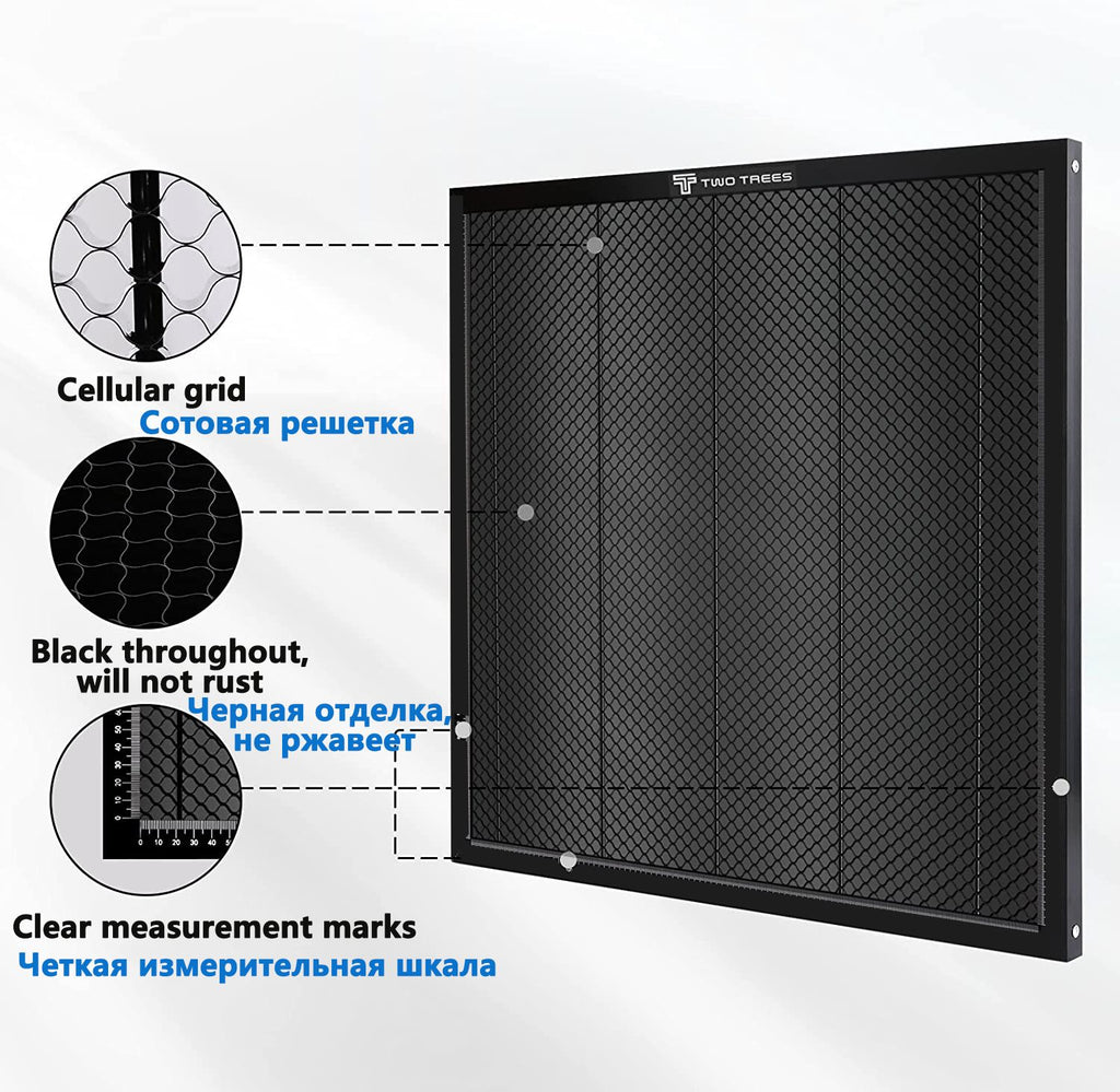 Mesa de trabajo de panal para máquina cortadora de CO2/grabador láser TTS TS2 tablero de panal 400x4 0/430x400mm pieza de equipo láser