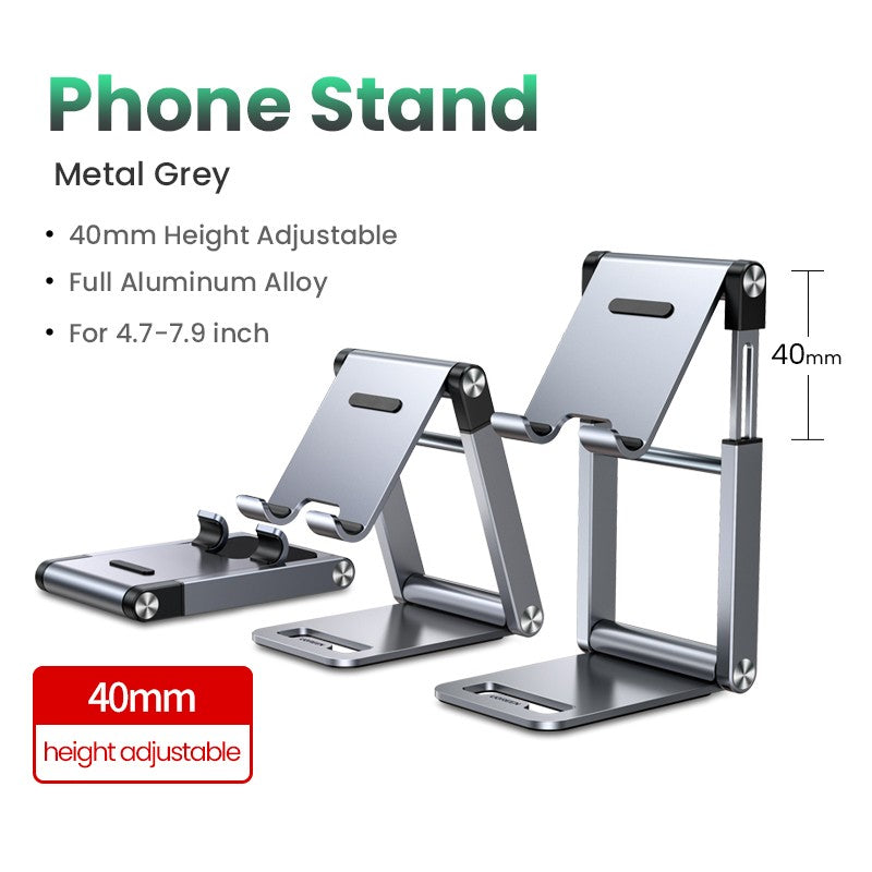 UGREEN-soporte ajustable de aluminio para teléfono móvil, accesorio de escritorio para iPhone 13, 12 Pro Max, tableta