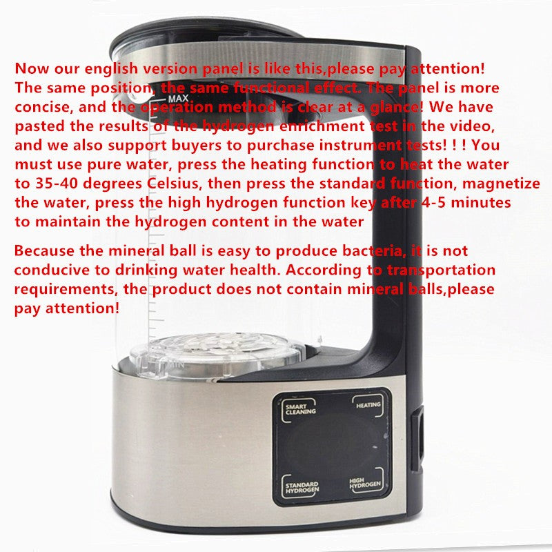 Hervidor de Agua Eléctrico de 2L con Generador de Agua Rica en Hidrógeno, Ionizador de Agua, Filtro de Agua, 100-240V