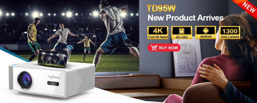 Proyector ThundeaL Full Auto HD 1080P WiFi 6 Android TD97 Pro TD97Pro Proyector