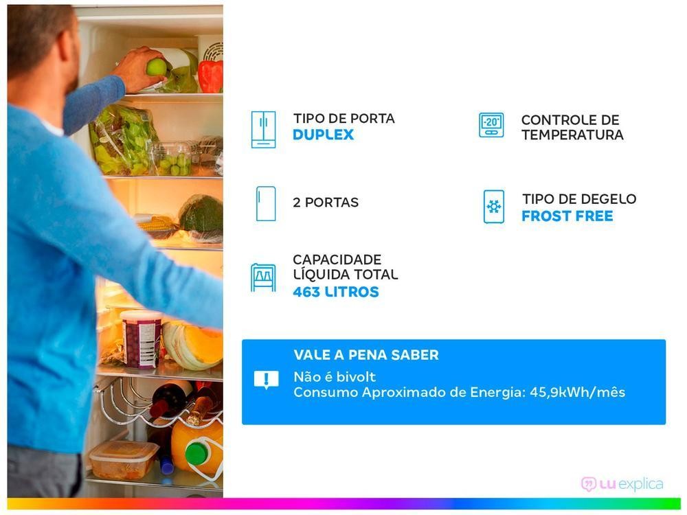 Brastemp-refrigerador sin escarcha dúplex, 220V