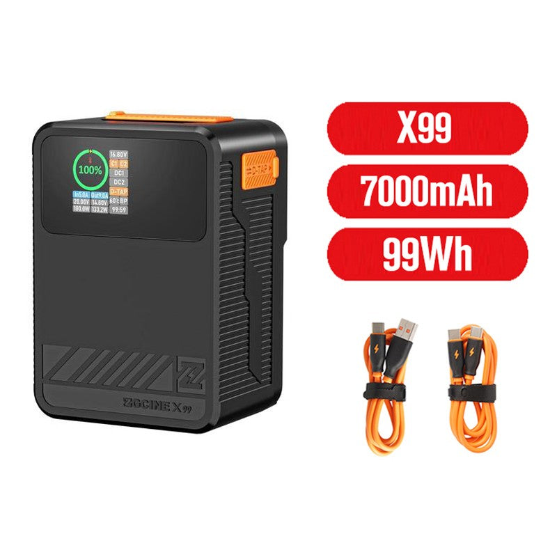 (DO Brasil) Batería de litio V-Lock ZGCINE ZG-S200 V99 con montura V para videocámaras/dispositivos digitales/luces de video/monitores