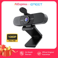 Cámara web 1080P Full HD, cámara web USB EMEET, cámara de transmisión con micrófonos con cancelación de ruido para reuniones de vídeo por ordenador