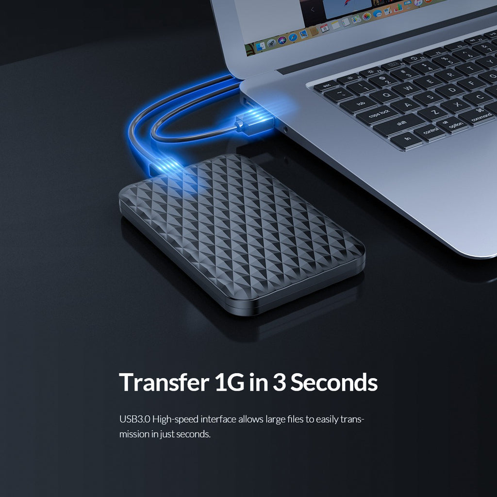 ORICO HDD externo 2,5 "funda HDD USB 3,0 a SATA 5Gbps funda de disco duro para 7-9.5mm 2,5 pulgadas SATA hd externo para PC