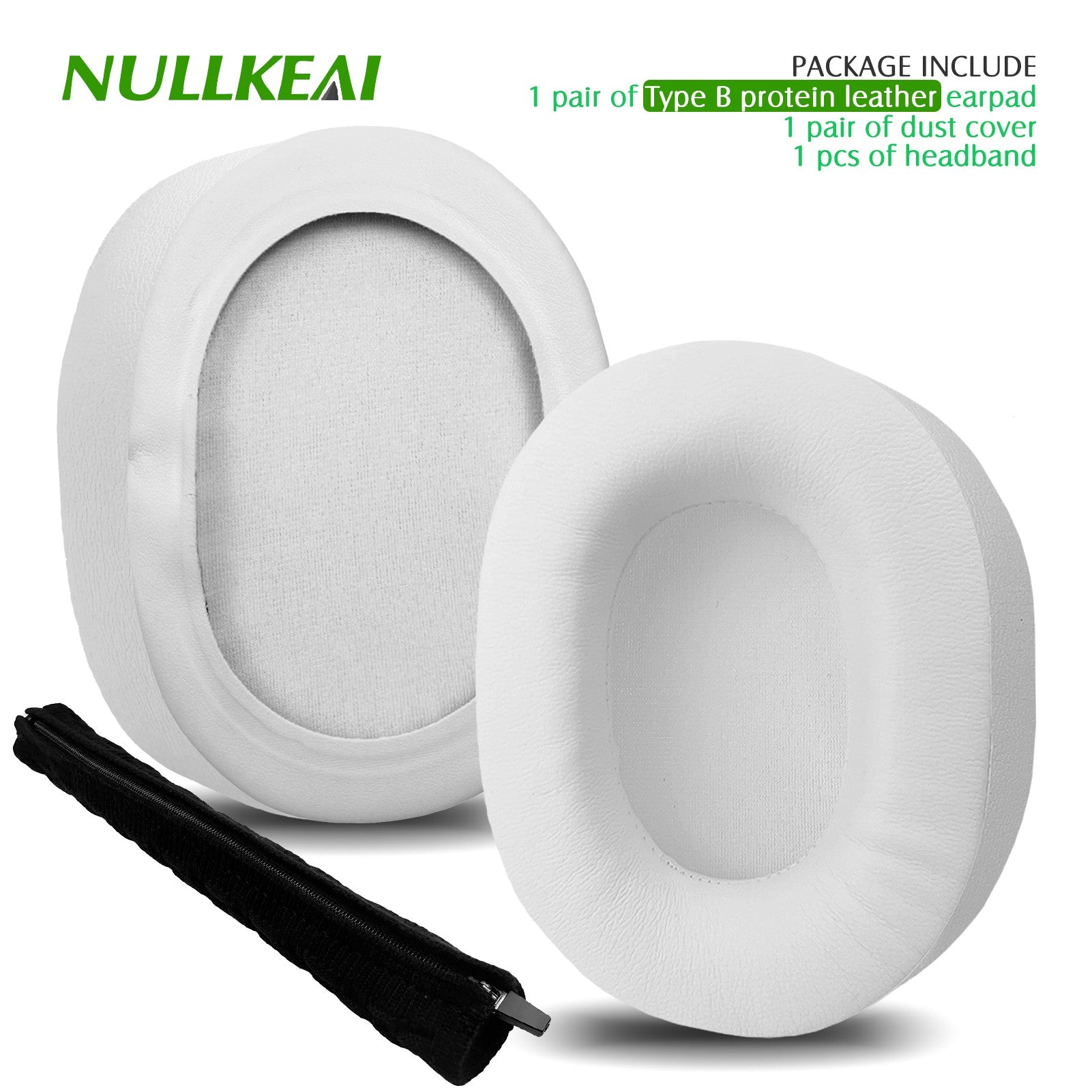 Nullkeai-almohadillas de repuesto para auriculares Anker Soundcore Life Q30 Q35 Q10 Q20, almohadillas de Gel refrescante, funda de malla, orejeras