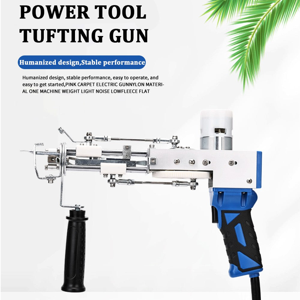Máquina eléctrica para tejer alfombras, pistola para mechones de alfombras, herramientas para hacer alfombras, máquina de bordado manual de corte/bucle de 7-21mm, 110-220V