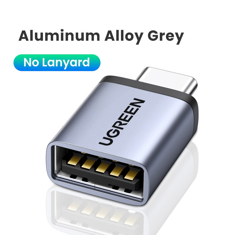 Ugreen-Adaptador USB tipo C a USB 3,0, Cable OTG Thunderbolt 3, para Macbook pro Air, Samsung S10, S9