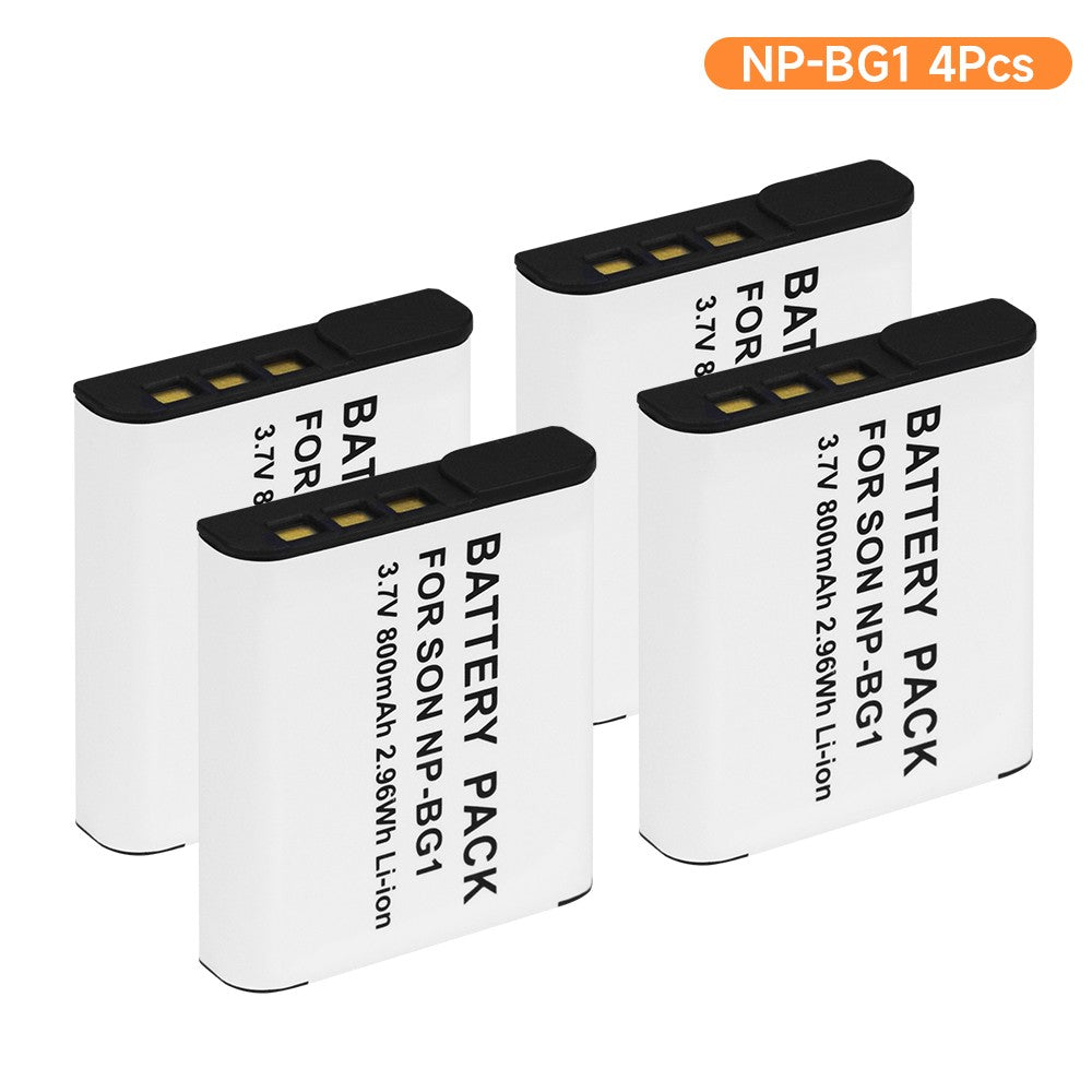 Batería NP-BG1 NP BG1 para Sony DSC-W210 DSC-W100 W50 H50 DSC-H55 DSC-H7 H3 H9 H10 NP-FG1 NP FG1 batería de iones de litio con cargador