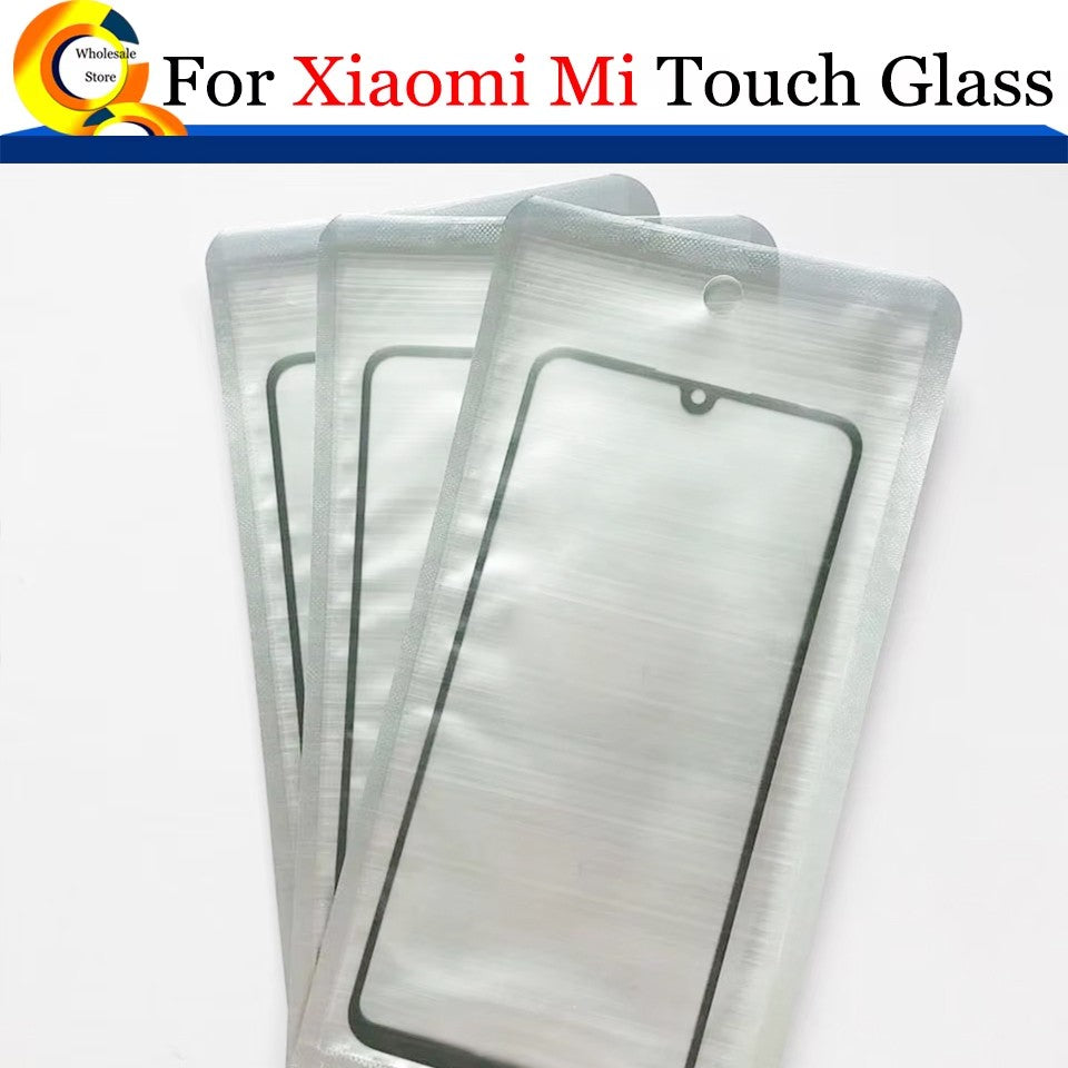 10 unids/lote para Xiaomi Redmi 14C 14R 13C 12C 10 10C 9 9A 9C 9i 8A 8 12 5G Panel de pantalla táctil lente de cristal exterior frontal con OCA
