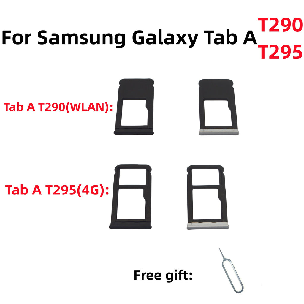 Nuevo Micro Pad Tablet PC tarjeta SIM adaptador de tarjeta SD bandeja ranura para chip soporte de cajón para Samsung Galaxy TAB A T290 T295 bandeja de tarjeta