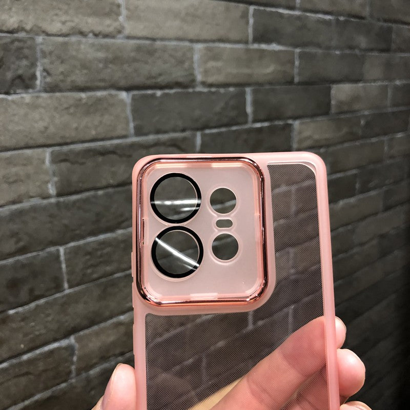 Funda de teléfono con película de lente transparente para MOTO Edge 50Pro Motorola Edge 50 Neo G34 G32 G14 G54 G24 G85 funda trasera de silicona suave
