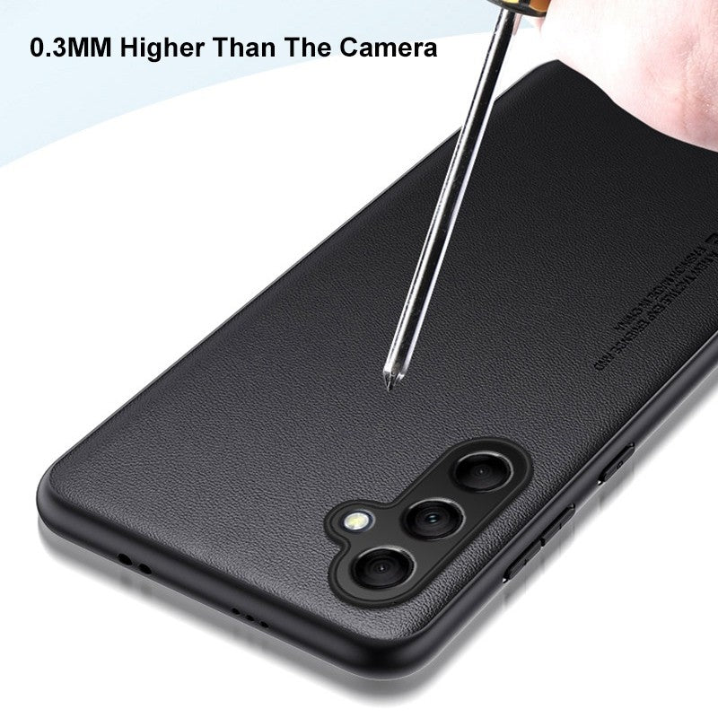 Funda mate M54 para Samsung Galaxy M54 M14 A34 A54 A24 A04 A04S A14 5G, funda de teléfono de protección completa delgada de silicona de cuero PU liso