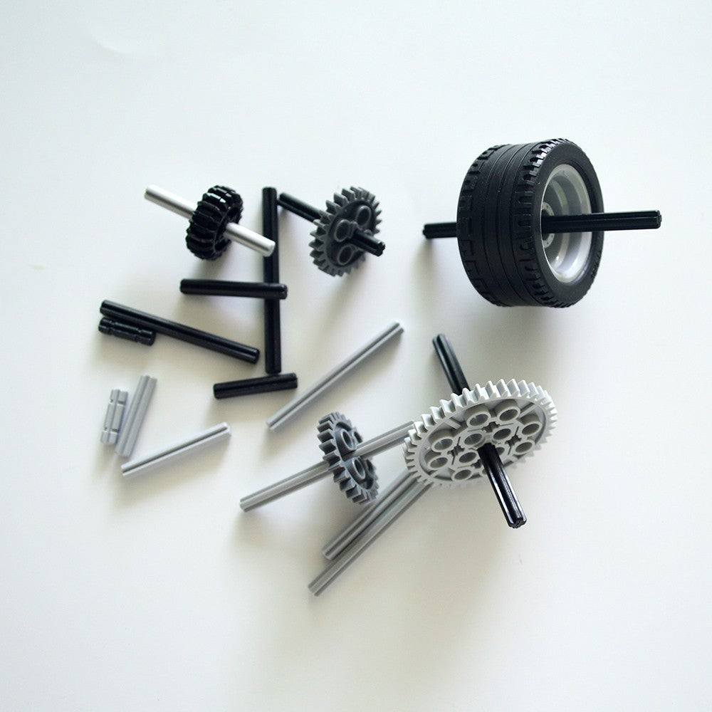 Piezas de bloques de construcción técnicos, palos de eje transversal MOC a granel, conectores de ejes de varilla, Kits de modelos de ladrillos, accesorios para coche