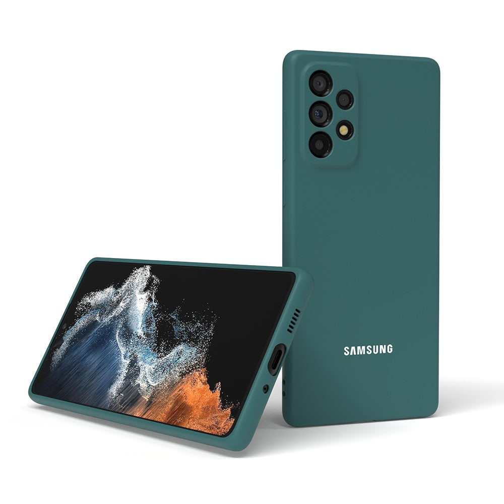 Para Samsung Galaxy A55 A73 A53 A33 A72 A52 A70 A50 A50S A12 funda trasera de silicona líquida para teléfono funda protectora