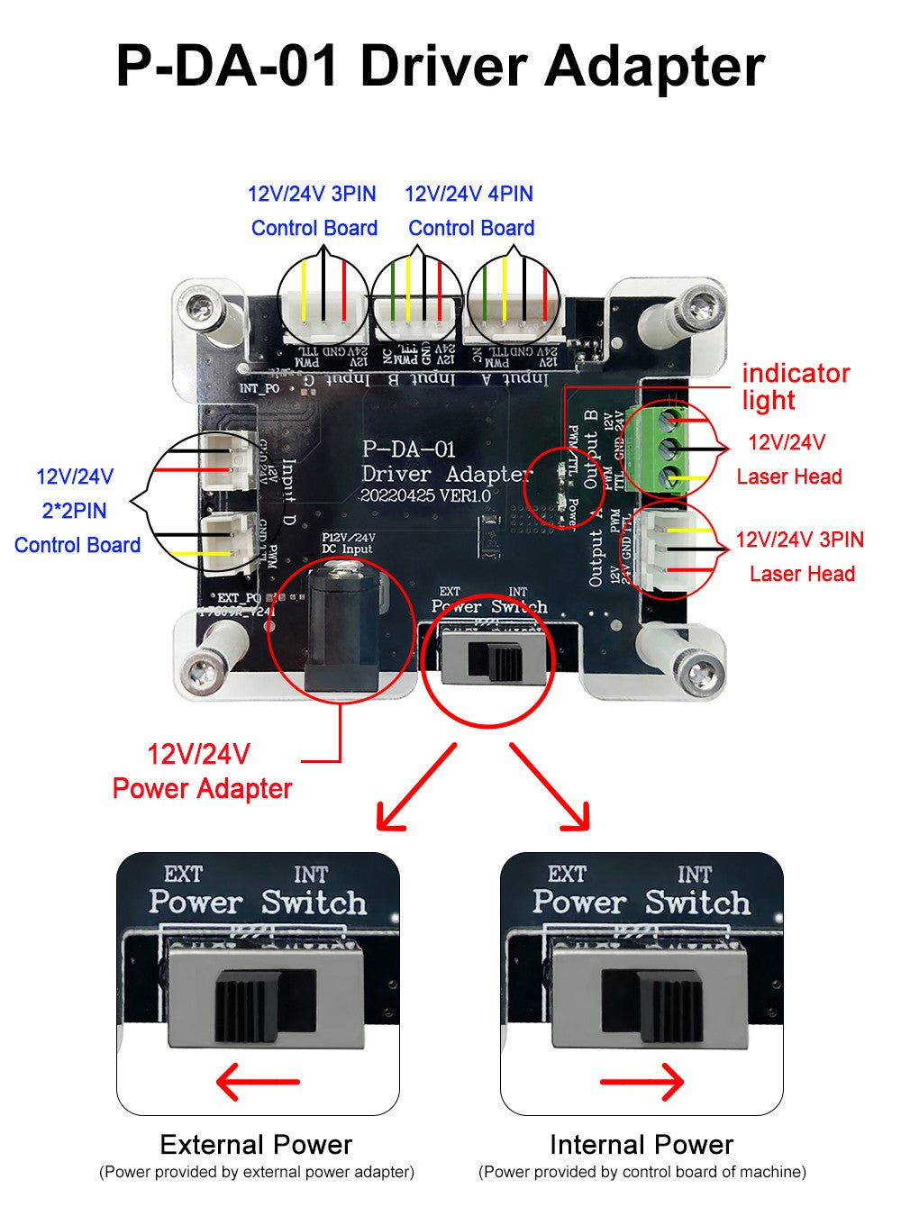 LASER TREE 5W módulo láser con asistencia de aire 450nm enfoque fijo TTL cabezal láser de luz azul para máquina de grabado de corte CNC DIY