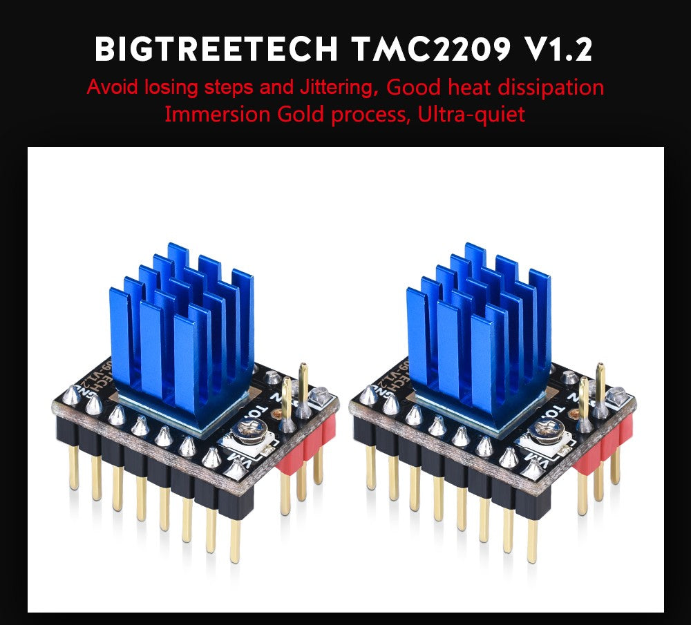 BIGTREETECH controlador de Motor paso a paso TMC2209 V1.3  piezas de impresora 3D TMC2208 para BTT Octopus SKR V1.4 SKR Mini E3 Ender3 V2 Voron 2.4