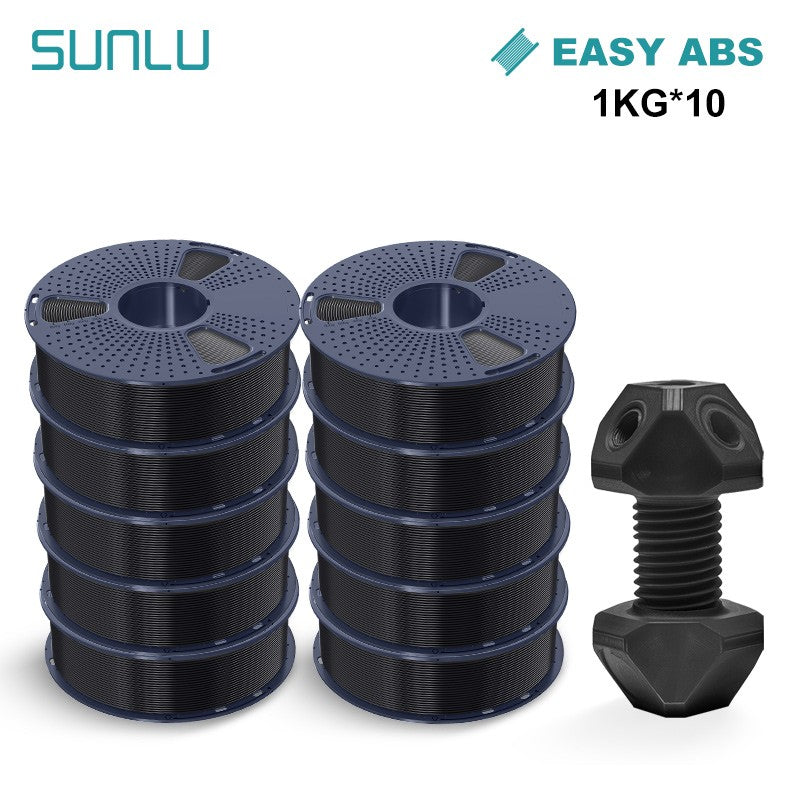 Filamento SUNLU 10KG 3D PLA/PLA PLUS/PETG/filamnet ABS fácil 1,75mm 10 rollos 1KG filamento de impresora 3D bien herido para impresora 3D