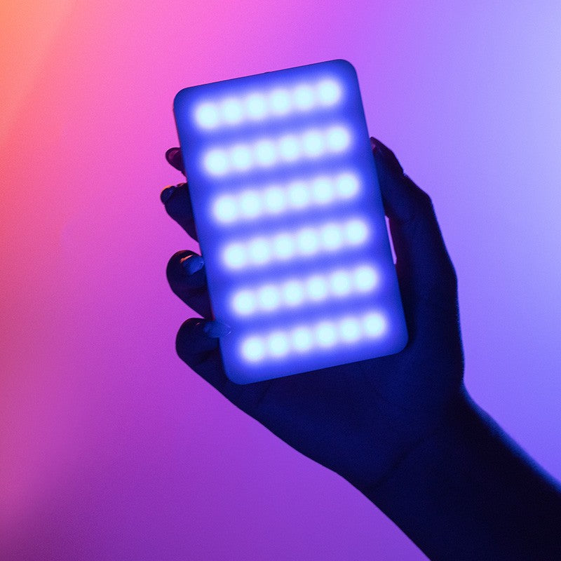 Ulanzi VL120 luz de vídeo blanca RGB a todo Color 2500K-9000K luz LED de fotografía luz de cámara regulable luz de relleno Vlog en vivo