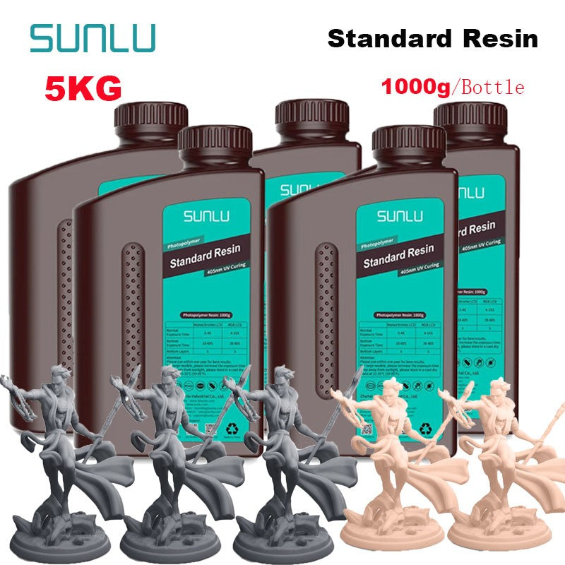 SUNLU-impresora LCD de resina estándar, 5KG, 405nm, curado de fotones, superficie lisa de buena precisión, modelo de bajo olor, Kit de impresión de garaje