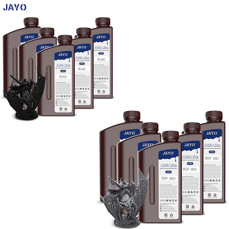 JAYO-lavabo de agua de resina 3D/como ABS/a base de plantas/líquido de resina de fotopolímero UV estándar de 10KG 405nm para materiales de impresora LCD 3D
