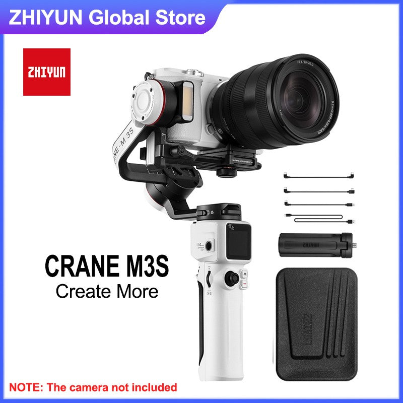 ZHIYUN-estabilizador de cardán para cámara de mano, Control de obturador Bluetooth para cámaras sin Espejo, teléfono, M3S Crane, M3 S, 3 ejes