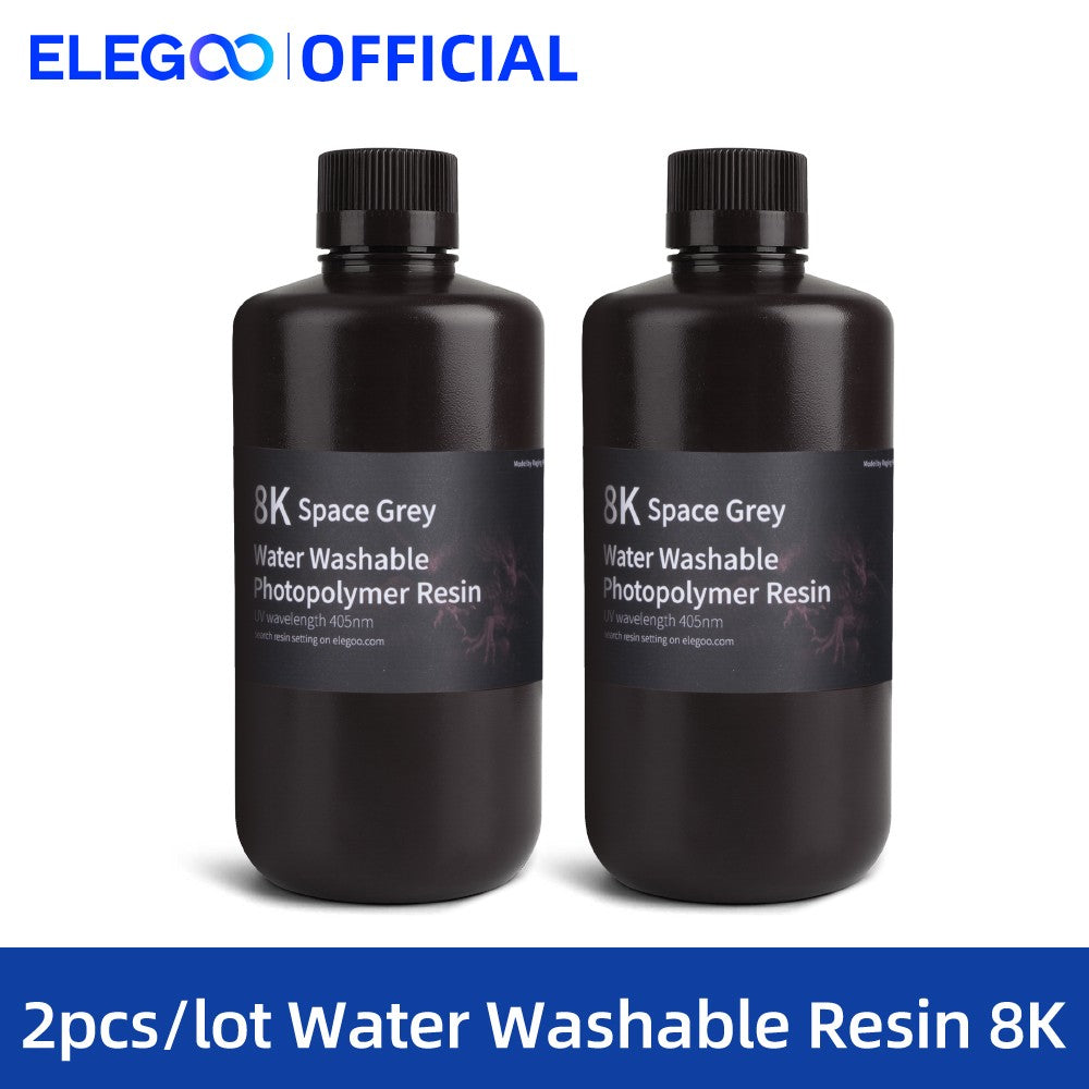 ELEGOO 2 uds/4 Uds 1KG juego de resina para impresora 3D LCD resina de curación UV 405nm resina fotopolímero estándar para impresión LCD 3D