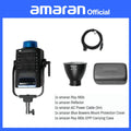 Amaran 300c luz de vídeo RGB COB 300c, montaje Bowen 2500K-7500K con G/M Hyper Reflector, Control por aplicación Aputure, do Brasil