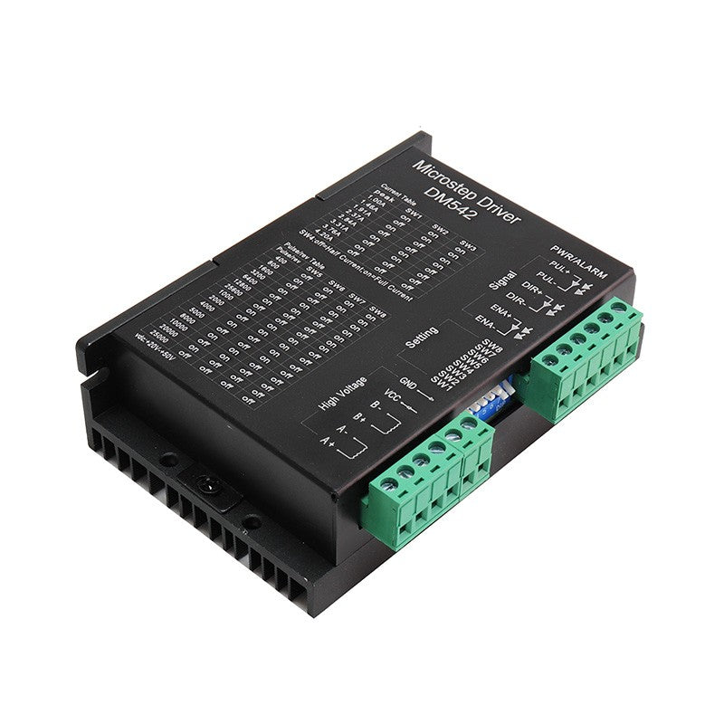 1 Uds DM542 controlador de accionamiento Leadshine controlador de Motor paso a paso Digital bifásico 20-50 VDC máx. 4.2A para motor serie 57