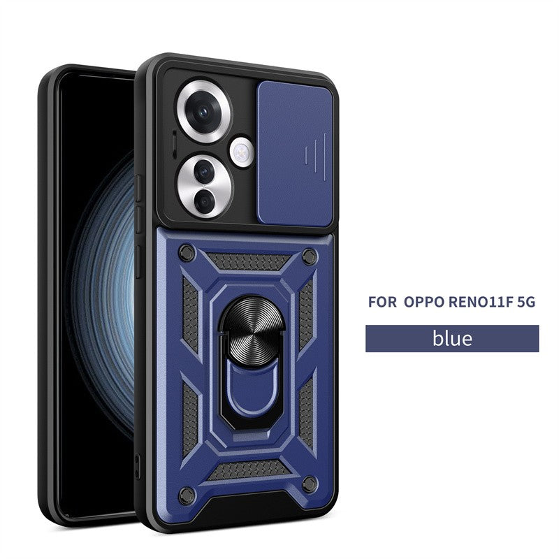Funda para OPPO Reno11F 5G, Protector de cámara con lente deslizante, armadura a prueba de golpes, Coque para OPPO Reno11 F Reno 11F 11 F 5G