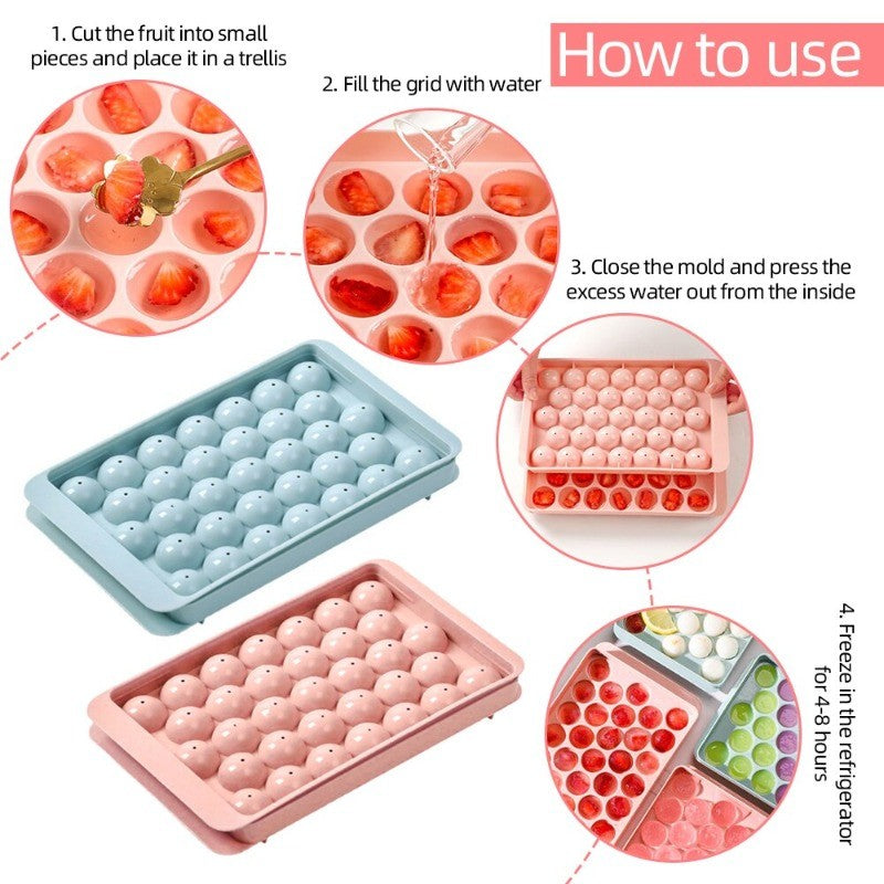 33 molde de PP para Hockey sobre hielo, bola de whisky congelada, bandeja para cubitos de hielo, caja para hacer piruletas, regalos, accesorios de herramientas de cocina