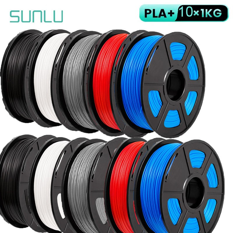 Filamento SUNLU 3D PLA/PLA PLUS de 10 kg (22 lb), 1.75 mm, Filamento para Impresora 3D, Ecológico y de Alta Resistencia