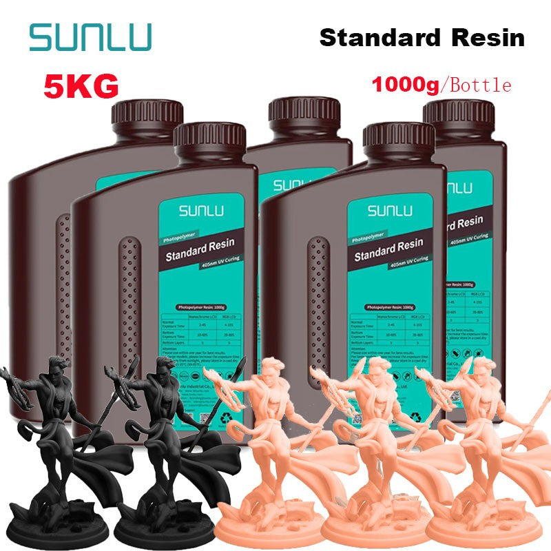 SUNLU-impresora LCD de resina estándar, 5KG, 405nm, curado de fotones, superficie lisa de buena precisión, modelo de bajo olor, Kit de impresión de garaje
