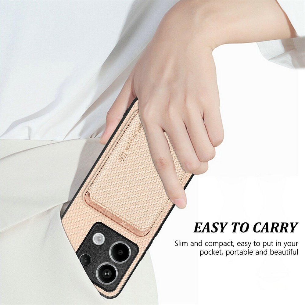 Funda de Cuero Desmontable 2 en 1 con Imán para Xiaomi Redmi Note 15 5G 4G, Funda con Ranuras para Tarjetas, Carcasa Trasera para Redmi Note 14 Pro Plus 13 14C