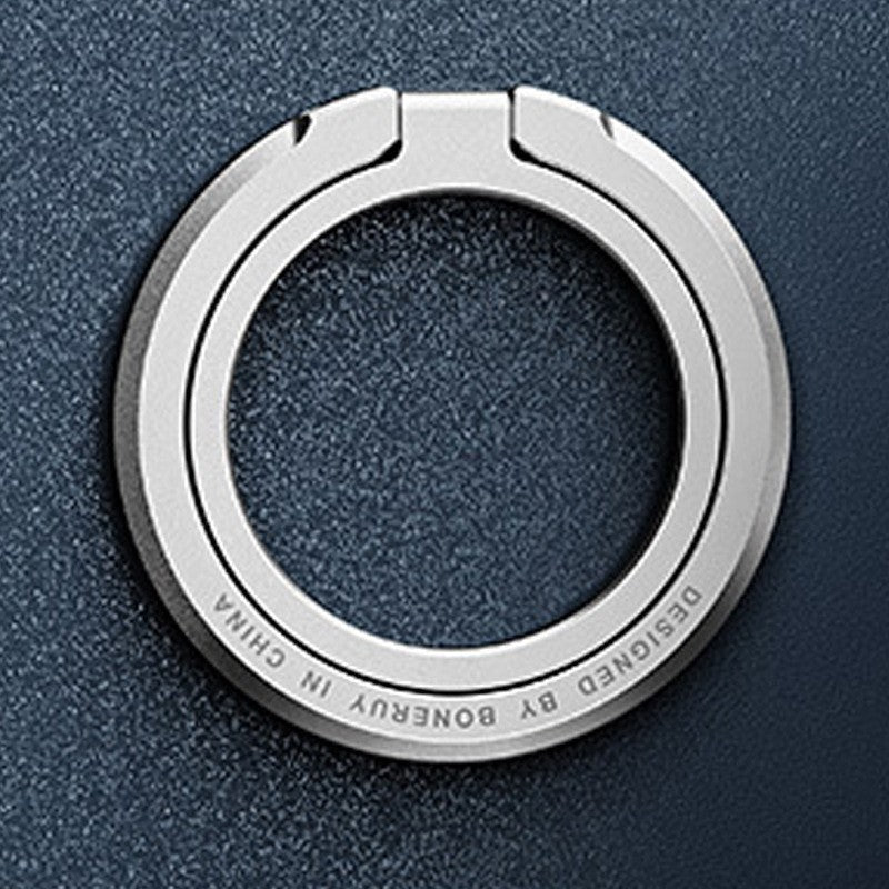 Para Magsafe Metal Glitter 1 Uds polvo fuerte soporte de anillo de succión magnética para soporte de teléfono móvil etal 360 °   Carga giratoria