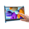 Miktver Monitor de pantalla táctil capacitiva de 7 pulgadas 5 puntos 1024x600 HD IPS pantalla compatible con Raspberry Pi 4/3/2/1/B/B+/A+, Win 10/8/7