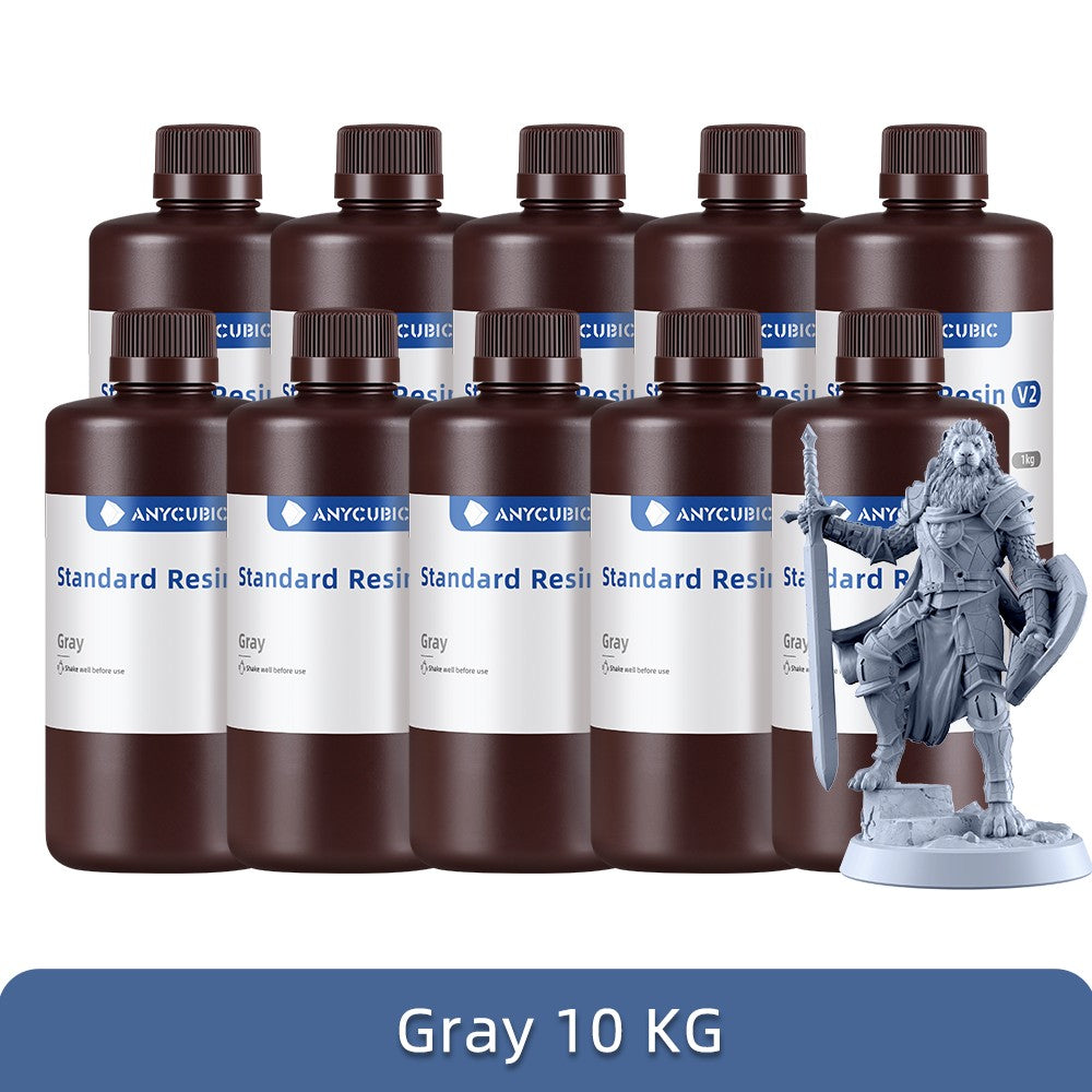 ANYCUBIC 5KG/10KG 405nm resina estándar UV/resina estándar V2 para impresora 3D Photon Mono 4 resina de impresión 3D resina sensible a los rayos UV