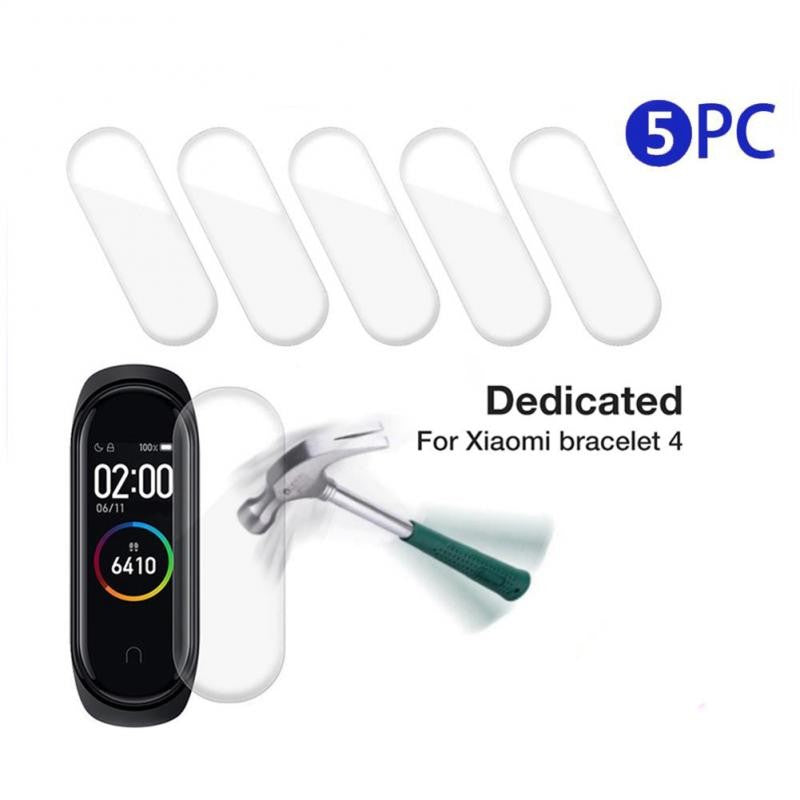 Película de hidrogel para Xiaomi Mi Band 8, Protector de pantalla en Xiomi Mi band 8 7 Pro 6 5 4 3, películas protectoras suaves, no de vidrio, 5 uds.