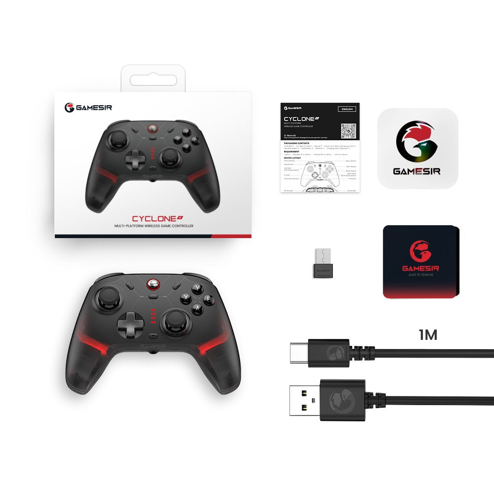 GameSir Cyclone 2 Bluetooth Gamepad controlador de juegos inalámbrico para Nintendo Switch 2 Arcade iPhone Android teléfono PC Joystick