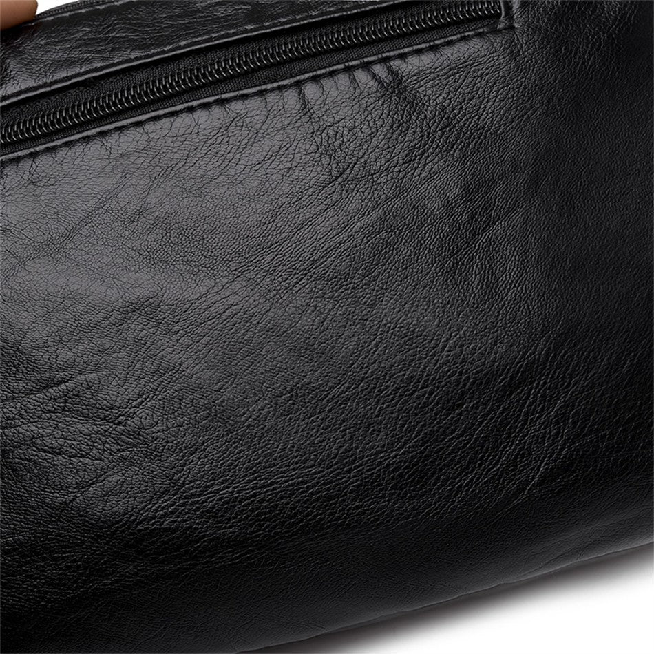 Bolso bandolera de Color liso que combina con todo, bolsos de hombro de alta capacidad para mujer, bolso de mano de piel sintética de alta calidad 2021