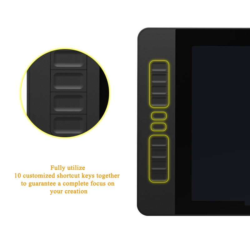 GAOMON PD1561 Monitor de tableta gráfica IPS HD, pantalla antideslumbrante de 15,6 pulgadas, gama 72% NTSC, ideal para principiantes