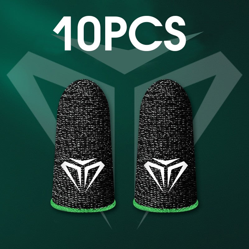 Guantes con yema del dedo para juegos móviles, 10 Uds., para jugadores PUBG, a prueba de sudor, antideslizantes, pantalla táctil, funda para el dedo, transpirable