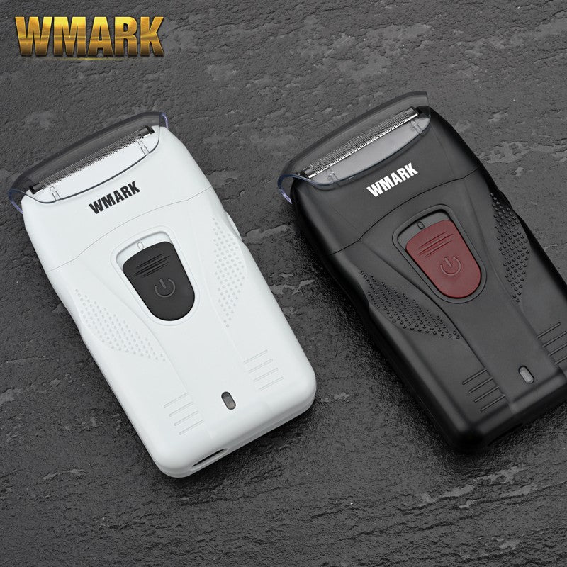 WMARK-afeitadora de barbero NG-987, máquina de afeitar eléctrica con USB, con cabezal de aceite, color blanco