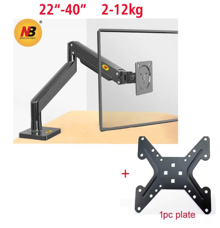 Soporte de monitor de escritorio con brazo de resorte de gas NB G40 G45 para pantallas de 22-40 pulgadas, rotación de 360°, 3-12 kg, 3-15 kg.