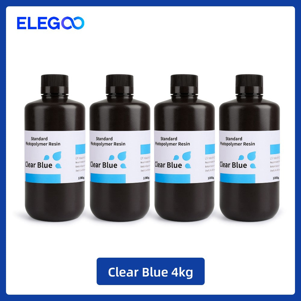 ELEGOO 2 uds/4 Uds 1KG juego de resina para impresora 3D LCD resina de curación UV 405nm resina fotopolímero estándar para impresión LCD 3D