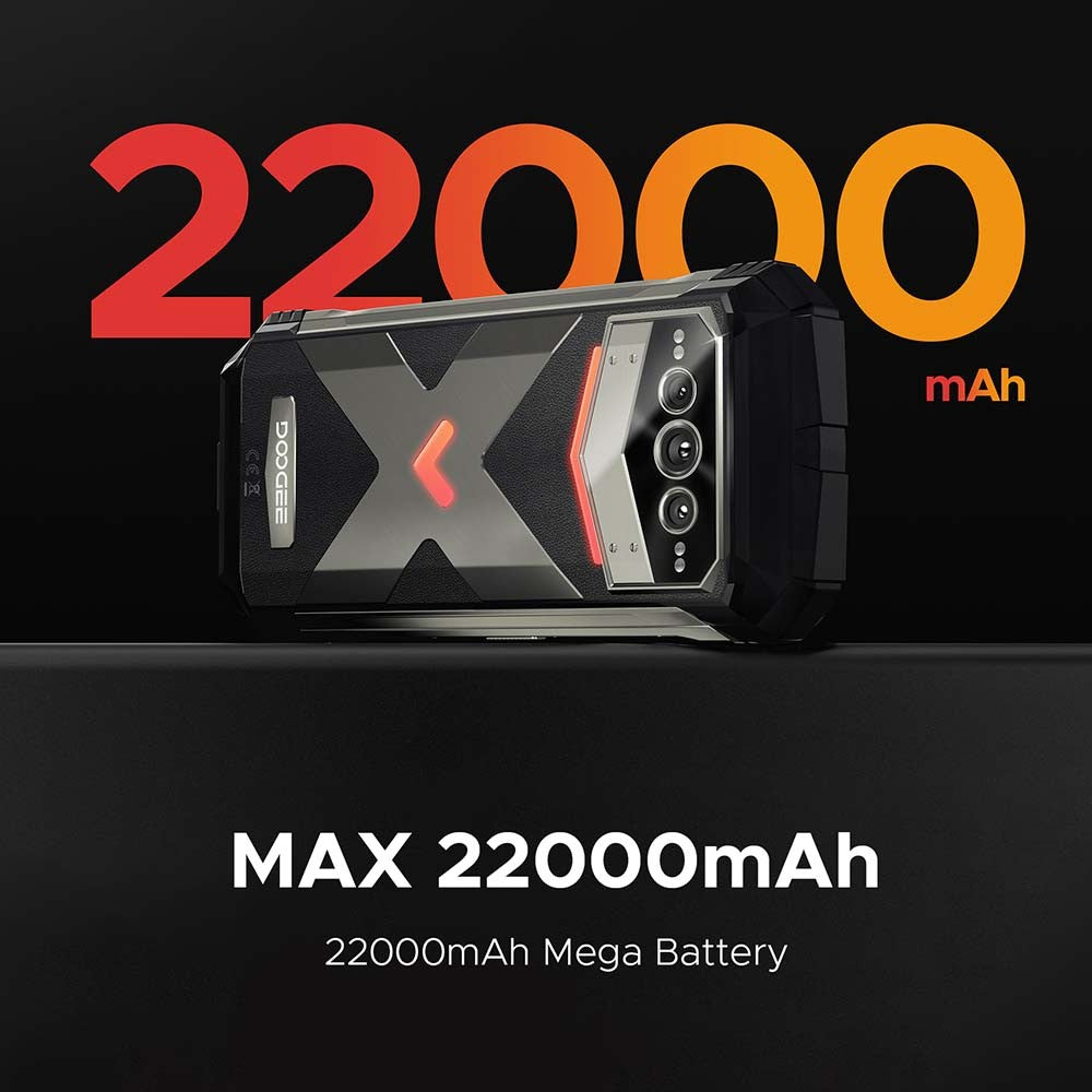 Versión Global DOOGEE V Max Plus 5G teléfono resistente 6,58 "36GB(16 +20) 512GB 200MP cámara AI 22000mAh efecto de iluminación NFC 5G teléfono