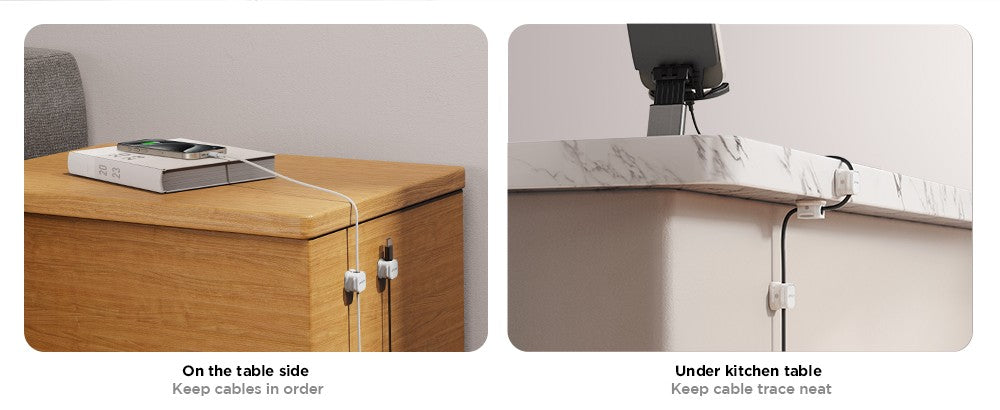 Joyroom 3/6 Uds Clip de Cable magnético soporte de Cable soporte de Cable adhesivo organizador para el hogar Oficina debajo del escritorio gestión de cables