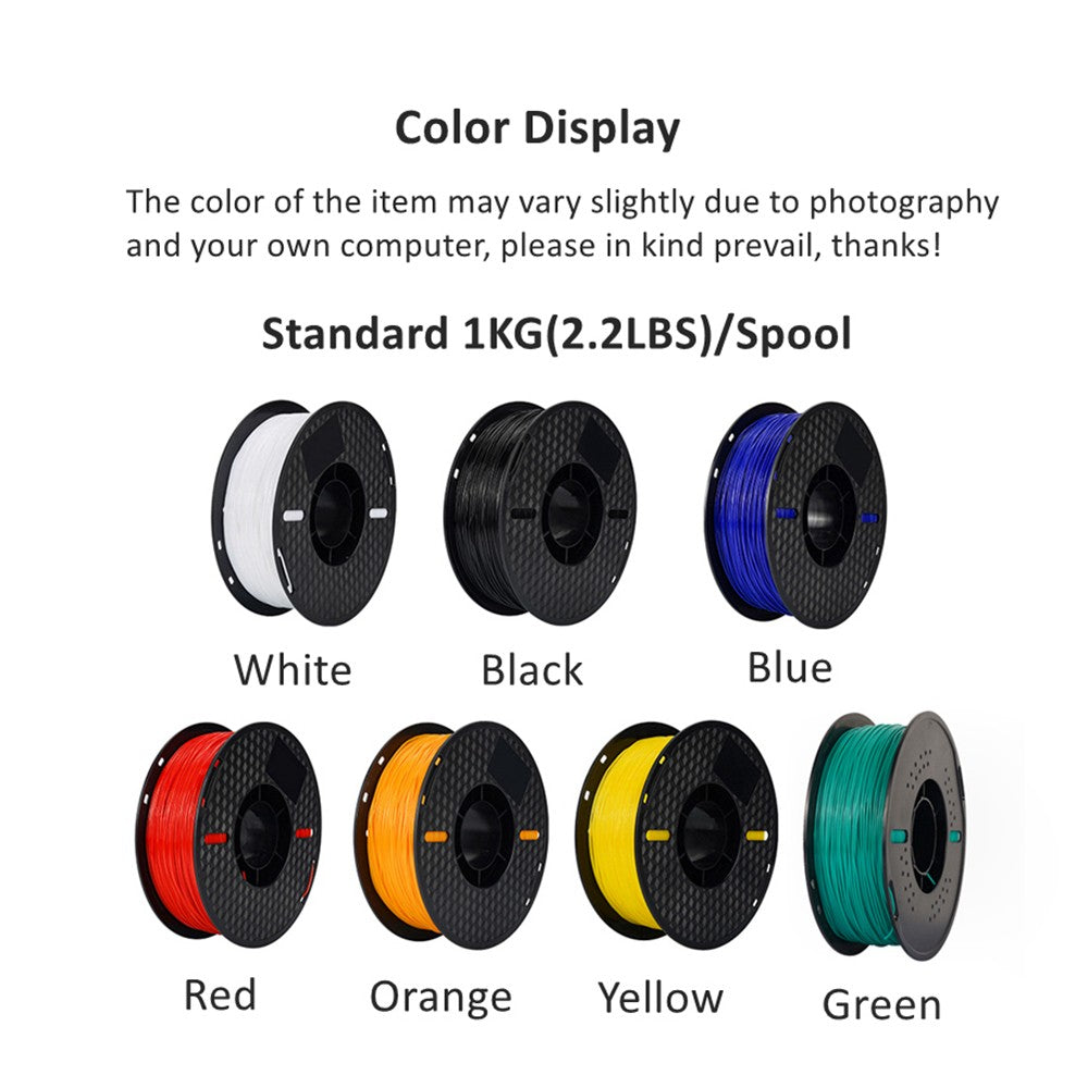 Filamento de impresora 3D KINGROON TPU 1KG 1,75mm Material de impresión 3D suave y Flexible red de plástico TPU de alta resistencia peso 1 kg/rollo