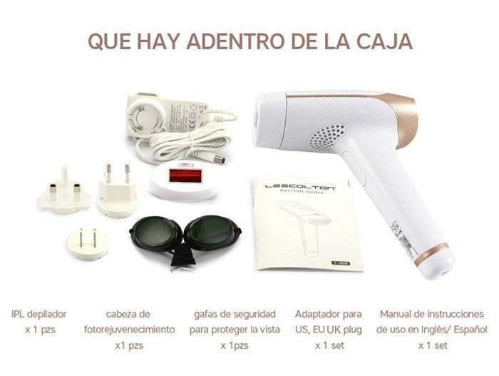 Lescolton 2in1 IPL depiladora cabello pantalla LCD máquina T009i láser permanente Bikini Trimmer eléctrico depilador un láser