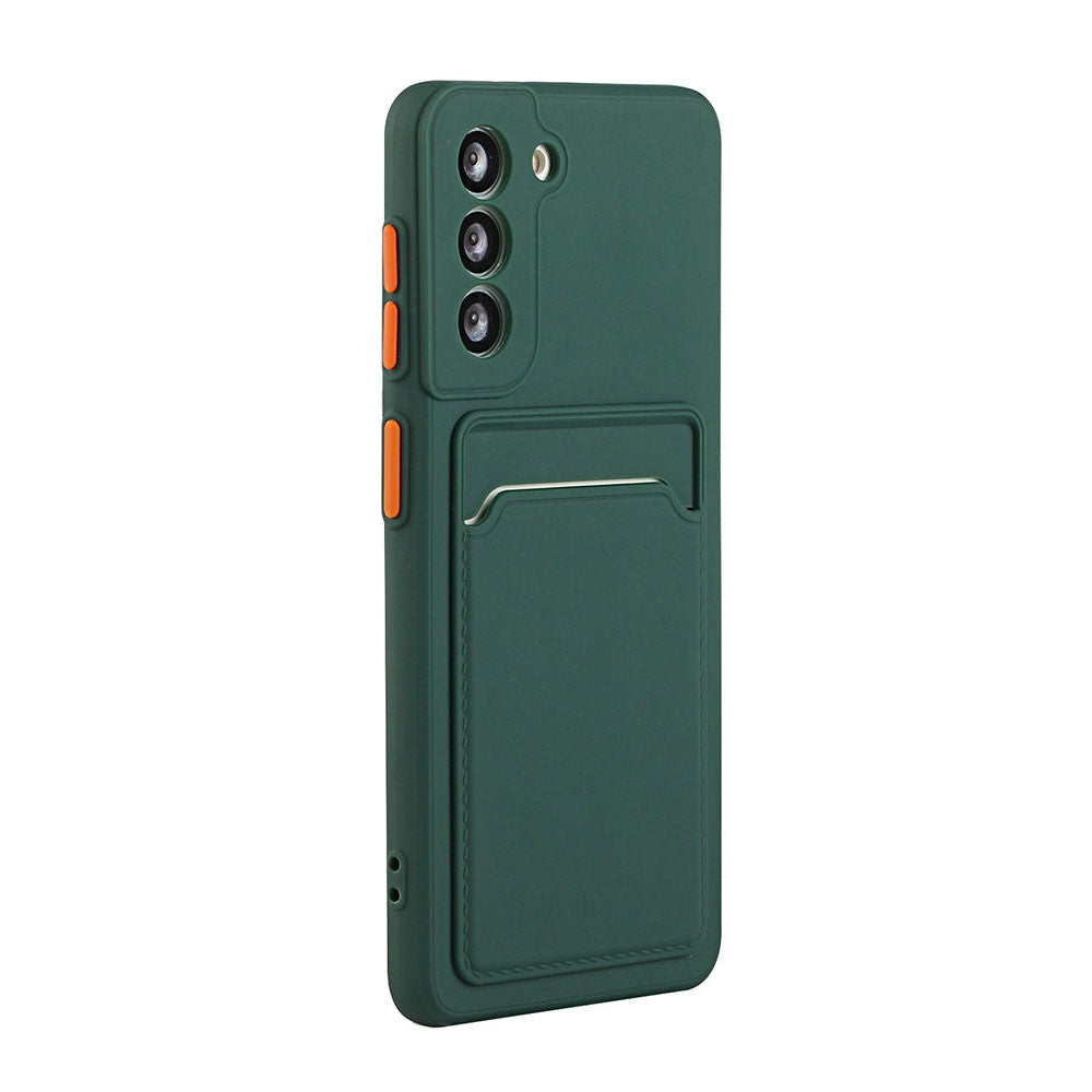 Funda de teléfono con soporte para bolsa con ranura para tarjetas para Samsung Galaxy S24 S23 S22 S21 S20 Plus FE Note 20 Ultra, funda suave a prueba de golpes